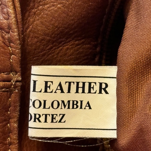 Vintage Brown Cortez Genuine Leather Shoulder Bag / Hand Bag - Picture 11 of 16